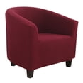 thumbnail image 1 of Skksst Stretch Jacquard Tub Chair Cover Slipcover Club Armchair Barrel Sofa Furniture Protector, 1 of 6