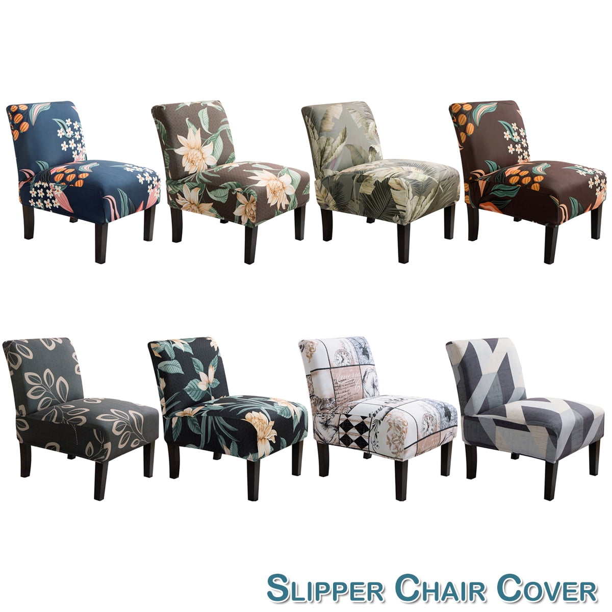 View of Skksst Waterproof Accent Chair Cover Armless Slipper Chair Portector ...