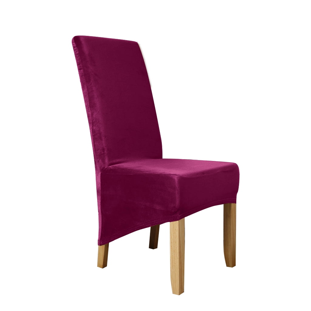 Skksst Waterproof Extra Large Dining Chair Slipcover Velvet Banquet Home Removable Seat Cover 6pcs Walmart