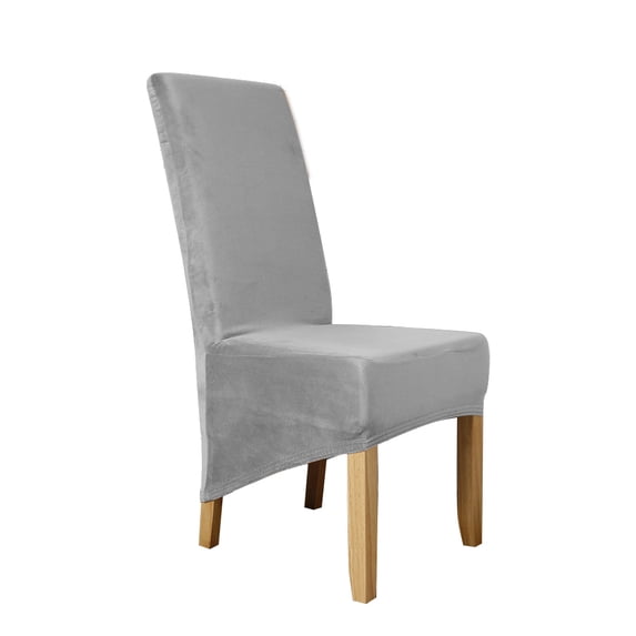 Skksst Waterproof Extra Large Dining Chair Slipcover Velvet Banquet Home Removable Seat Cover, 6pcs