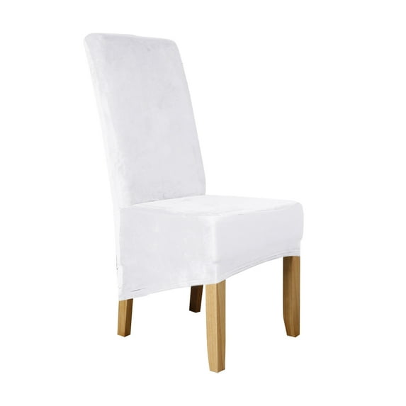 Skksst Waterproof Extra Large Dining Chair Slipcover Velvet Banquet Home Removable Seat Cover, 8pcs