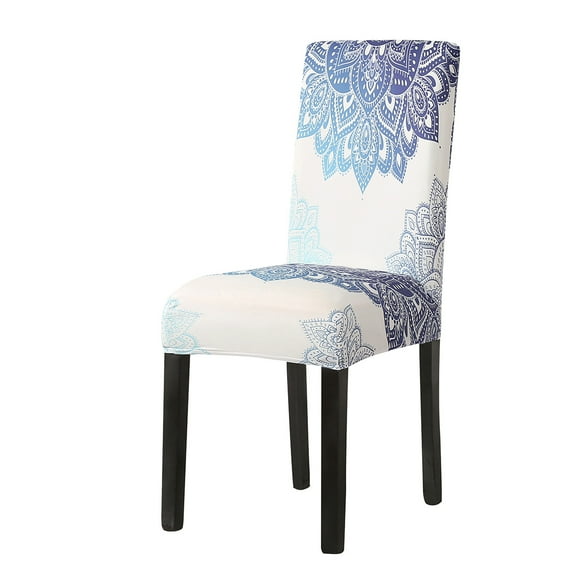 Skksst Waterproof Stretch Dining Chair Slipcover Moroccan Floral Printed Home Banquet Seat Protector Cover