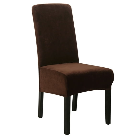 Skksst Waterproof Velvet Dining Chair Slipcover Extra Large Home Banquet Party Seat Protector Cover, Set of 10