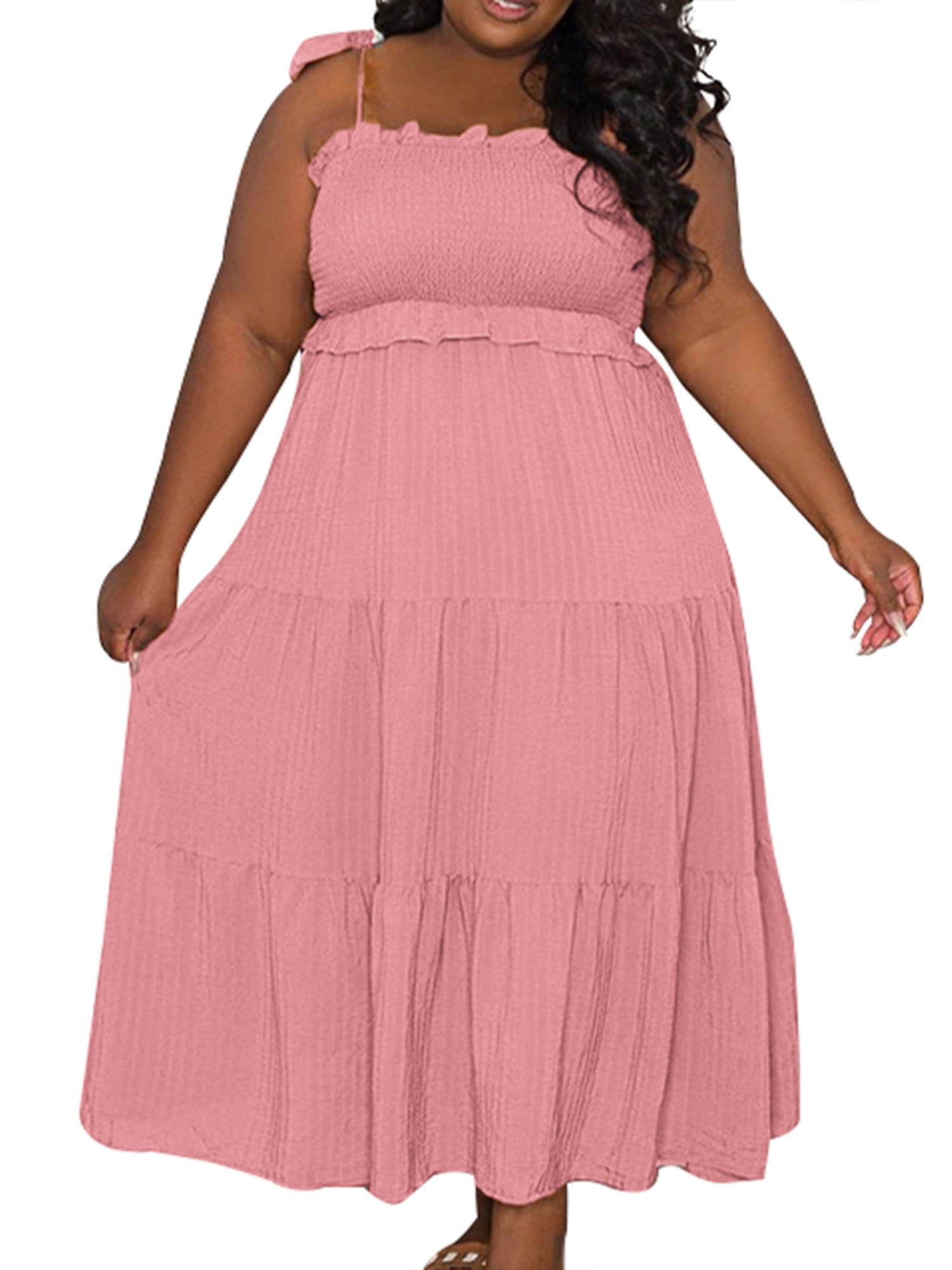 chinese dress ladies HN Black Plus Size V-Neck Maxi Dress Spaghetti Straps Ruched A-Line Dr –  Hanna Nikole