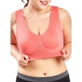 thumbnail image 1 of Skksst Womens Padded Sports Gym Running Vest Support Crop Top Bras Plus Size S-6XL, 1 of 5