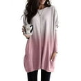thumbnail image 1 of Skksst Womens Plus Size Long Sleeve Casual T Shirt Pocket Tunic Blouse Tops, 1 of 2