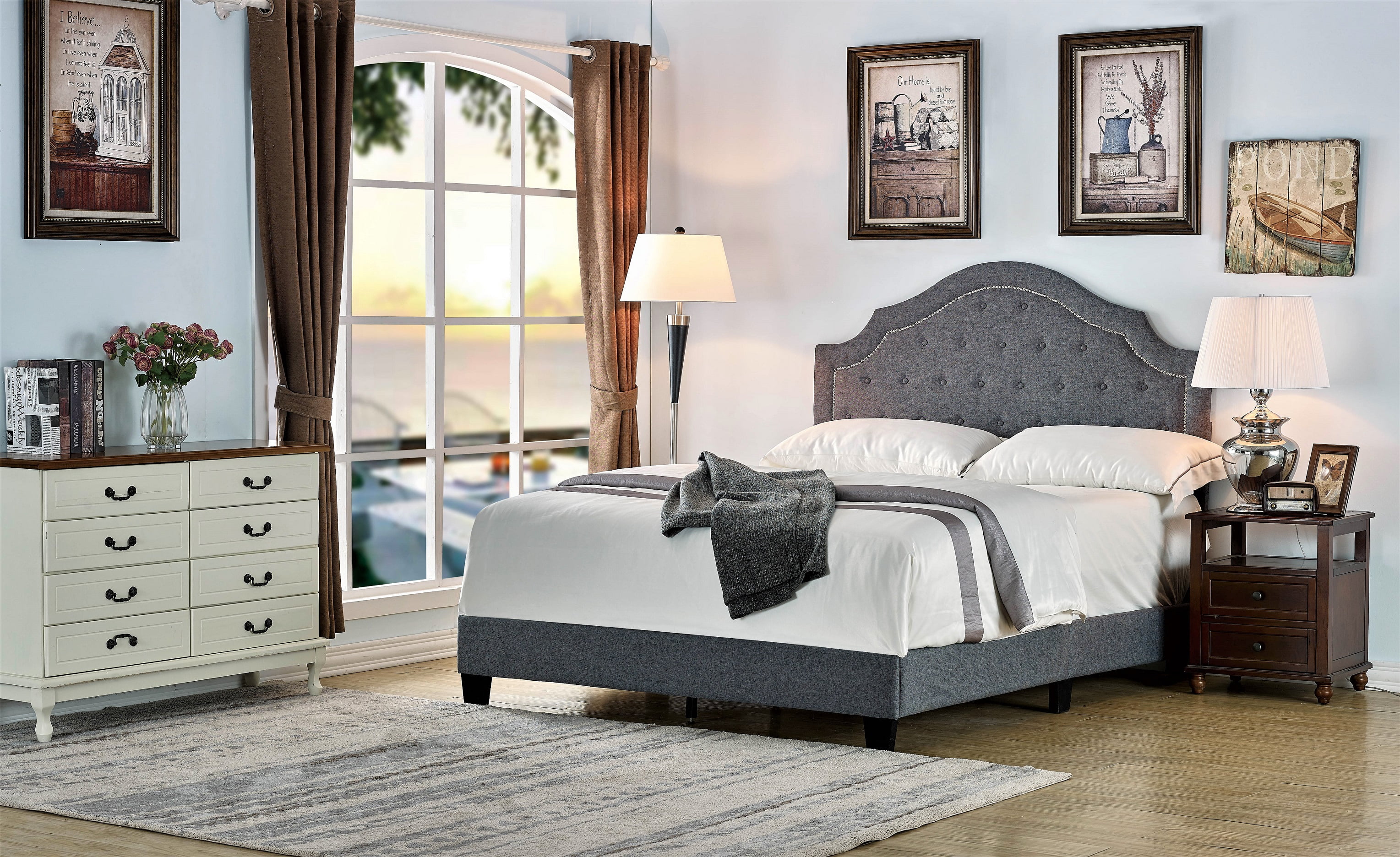 Sklar Upholstered Panel Bed