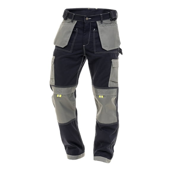 SkylineWears Men's Utility Work Pants - Carpenter Trousers with Multi-Pockets for Construction Safety Navy W38-L30