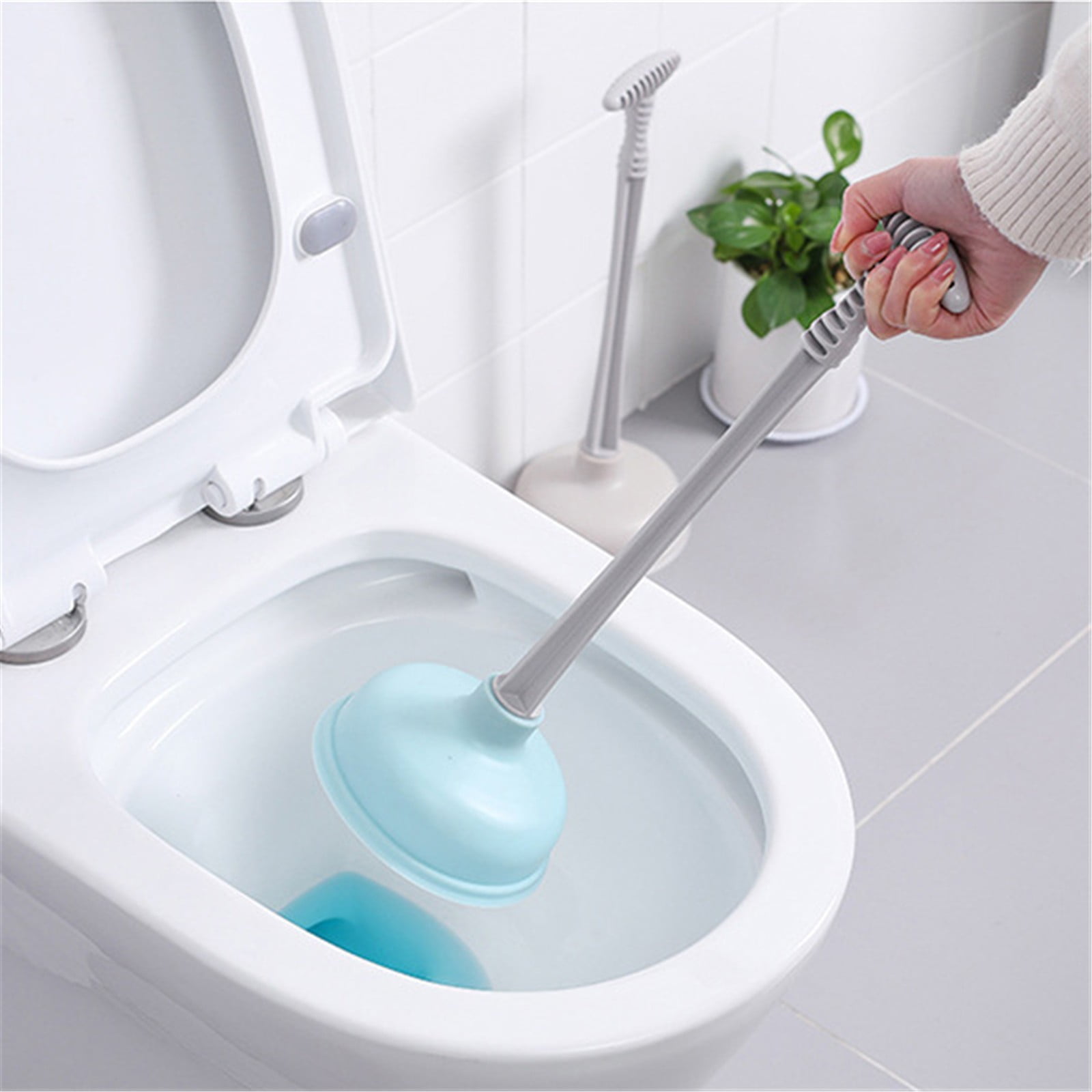 Skoglary Cleaning Supplies,Toilet Plunger With Holder Plunger With