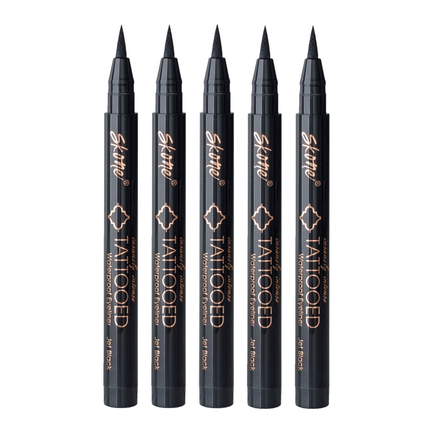 Skone Cosmetics - Insanely Intense Tattooed Eyeliner - Set of 5 Jet Black