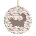 thumbnail image 1 of Skookum #2 Cat Christmas Ceramic Ornament 2.8 in x 2.8 in, 1 of 3