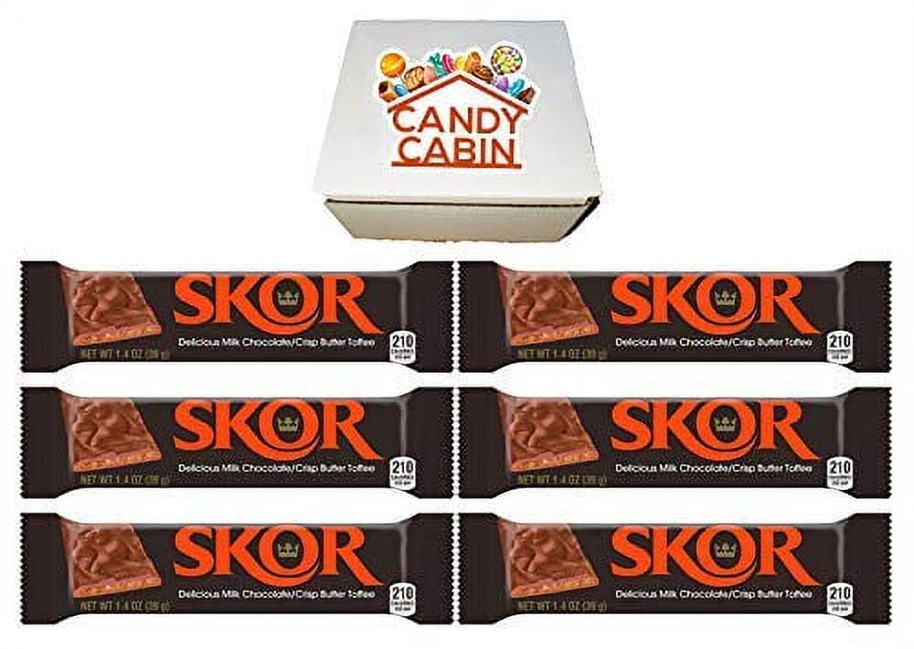 Skor Milk Chocolate Butter Toffee 1.4 Oz Candy Bars, Multiple Pack Box By (6 Pack)