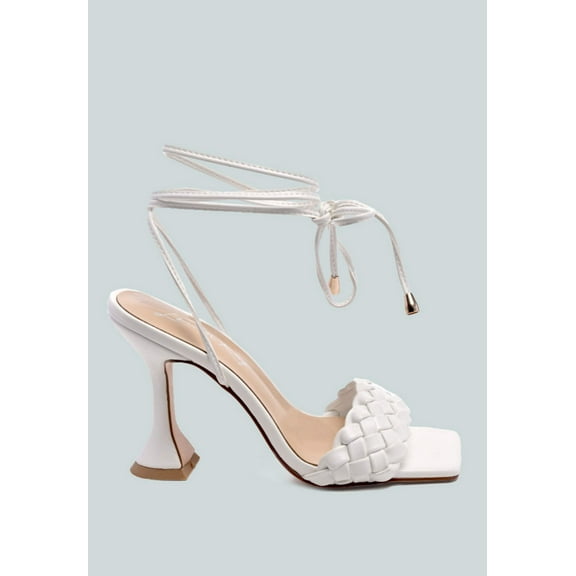 Skora Tie Up Spool Heel Sandals