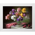 thumbnail image 1 of Skorokhod, Tatyana 14x12 White Modern Wood Framed Museum Art Print Titled - With A Bouquet Of Irises And Flowers Lupine, 1 of 4