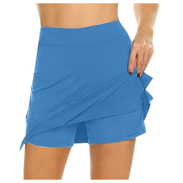 Skorts Skirts For Women With Pockets Tummy Control Dressy Active  Performance Skort Lightweight Running Tennis Sport Midi Skirt With Slit  Elastic Waist