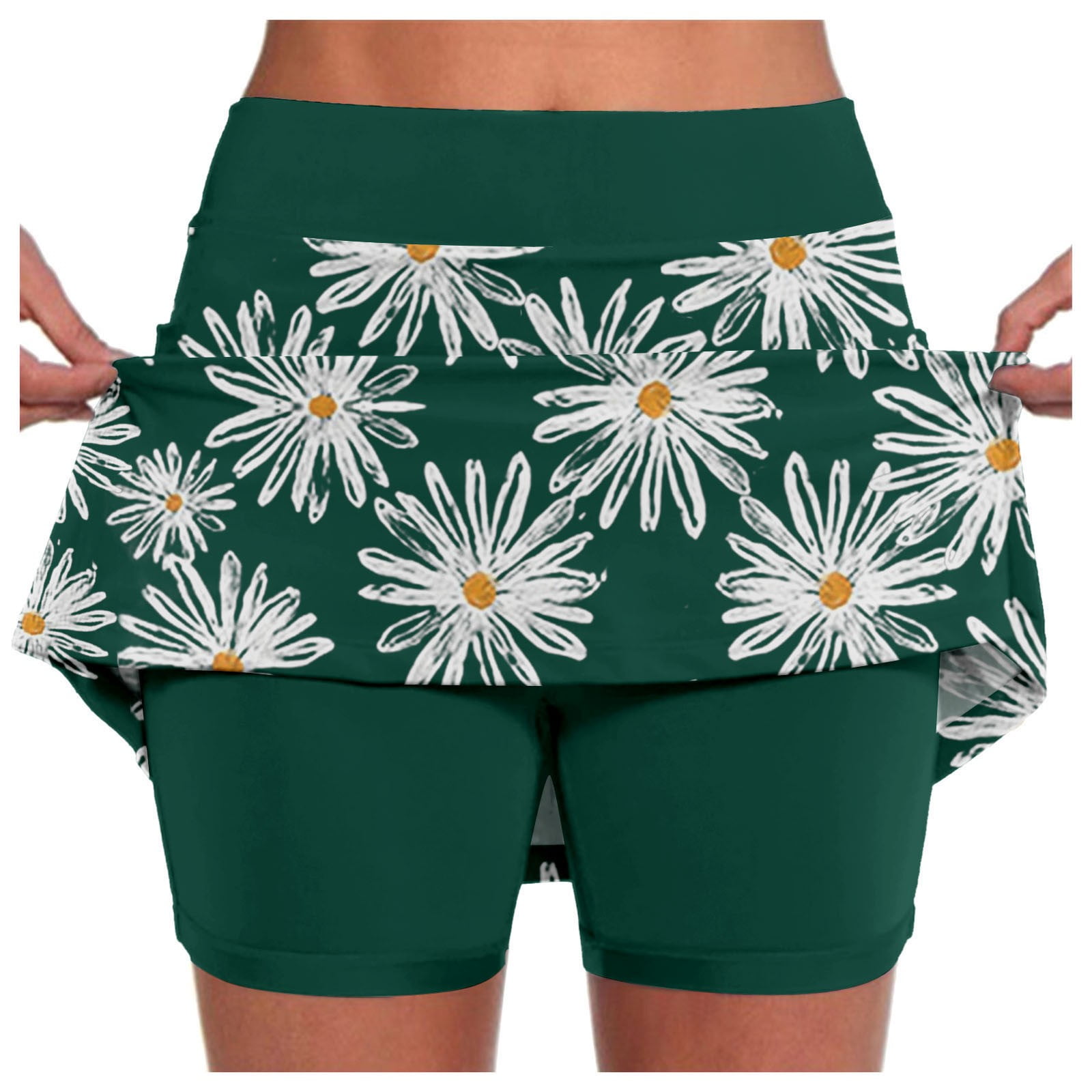 Skorts Women , Flowy Shorts for Women Boho ,Women Elastic Yoga Culottes Athletic Shorts