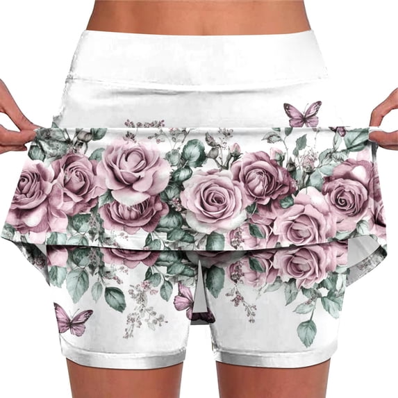 Skorts for Women Plus Size Dressy Casual Athletic Golf Tennis Short Skirts 2025 Summer Skort with Pockets, 2026 New Limit time off