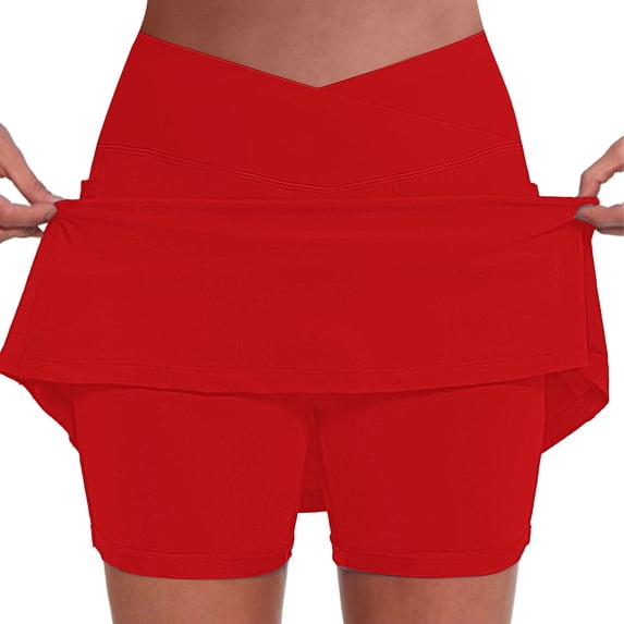 Skorts for Women with Pockets High Waist Womens Yoga Shorts Casual Golf Athletic Tennis Workout Mini Skirts