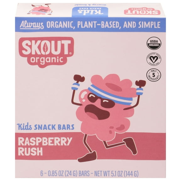 Skout Bar Raspberry Rush 5.1 oz Pack of 6