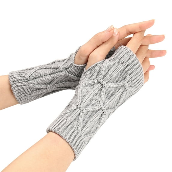 Skpblutn Glove Outdoor For Windproof Elastic Texting Black Lined Thermal Warm Gloves Grey One Size