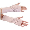 thumbnail image 1 of Skpblutn Glove for Girl Arm Fingerless Keep Soft Mitten Winter Knitted Warm Gloves Pink One Size, 1 of 3