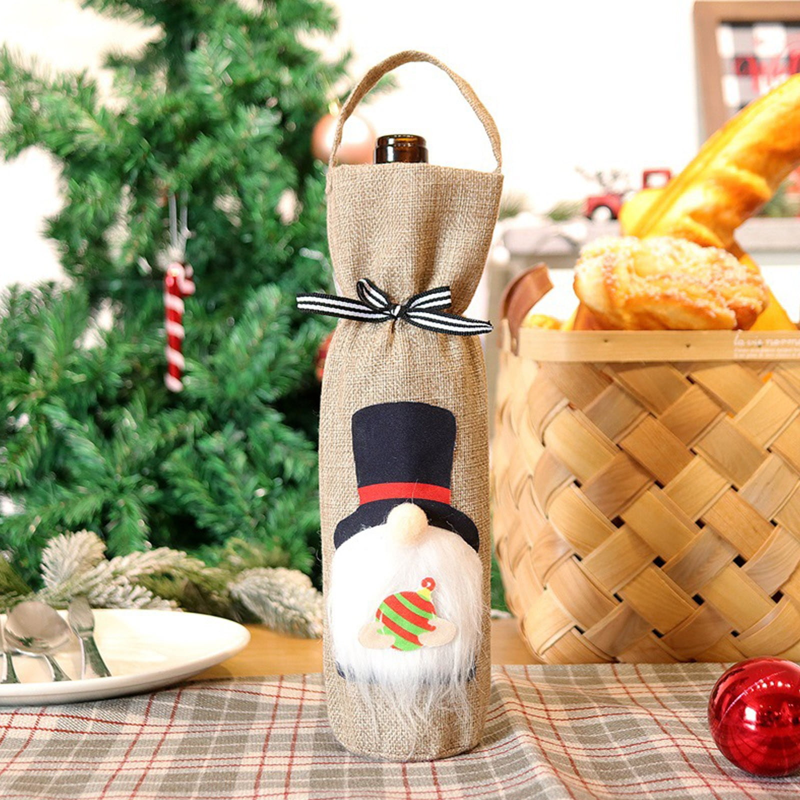 Kitchen Implements Thanksgiving Gift Bags Bottles Christmas Tree