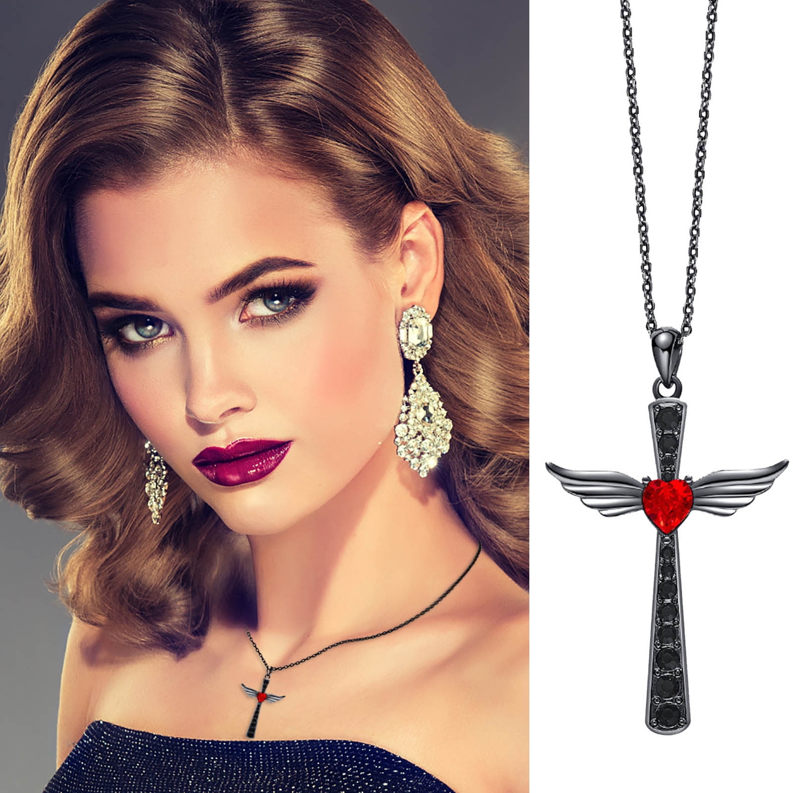 Skpblutn Necklaces Pendants for Women Girls Personalise Diamond