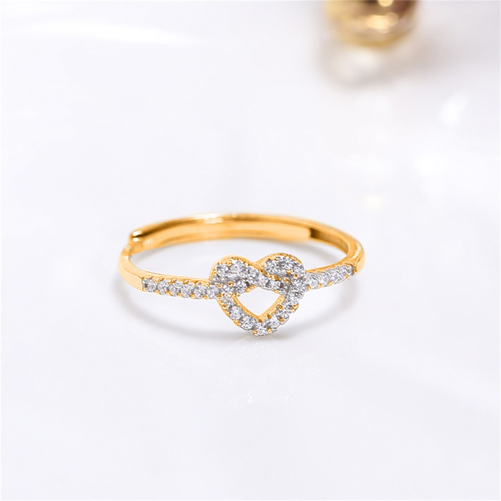 Cheap Simple Heart Ring for Women Female Cute Finger Rings Romantic  Birthday Gift for Girlfriend Fashion Zircon Stone Jewelry | Joom