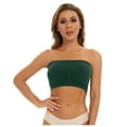thumbnail image 1 of Skpblutn Strapless Bras For Women Plus Size Sports Plus Size Bandeau Tube Padded Top Stretchy Yoga Fitness Comfortable Bra Green, 1 of 8