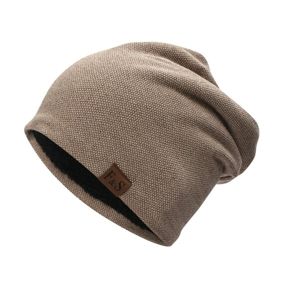 Skpblutn Sun Hat Confinementall-Match Hedging Plus Velvet Warm Coldknitted Pile Hat Caps Khaki