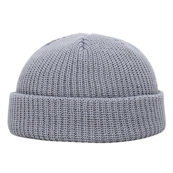 Skpblutn Sun Hat Fashion Unisex Keep Warm Winter Casual Knittedwool Hemmingski Hat Caps Grey