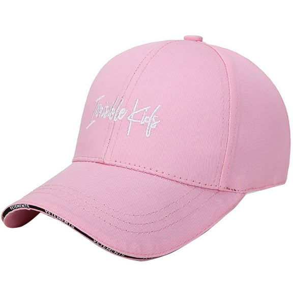 Skpblutn Sun Hat Korean Casual Fashion Canvas Baseball Travel Outdoor Hat Caps Pink
