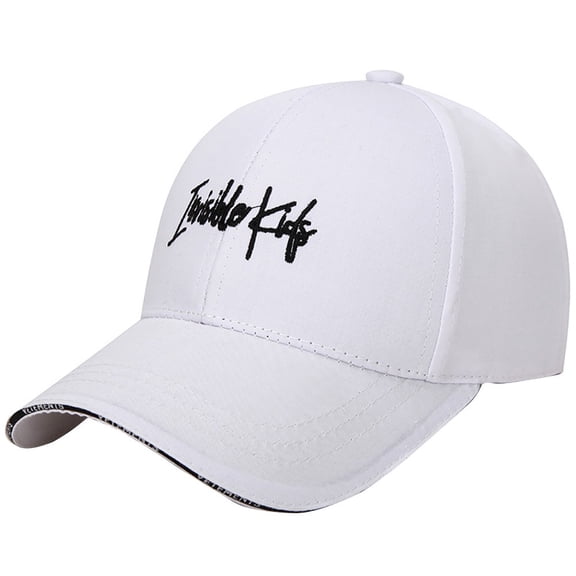 Clearance Skpblutn Sun Hat Korean Casual Fashion Canvas Baseball Travel Outdoor Hat Caps White