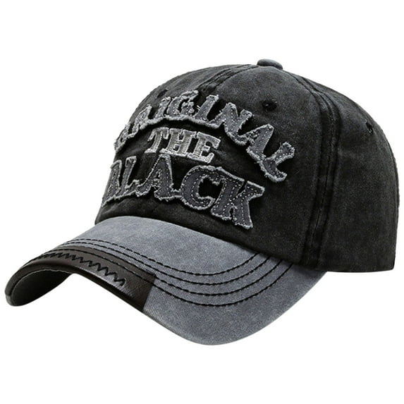 Skpblutn Sun Hat Male Female Baseball Adjustable Retro Men Women Baseball Unisex Hat Caps Black