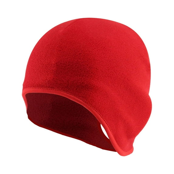 Skpblutn Sun Hat Winter Thermal Skull Cycling Running Beanie Under Windproof Cycle Cover Ears for Adults Men And Women Outdoor Sports Riding Skiing Climbing Caps Red