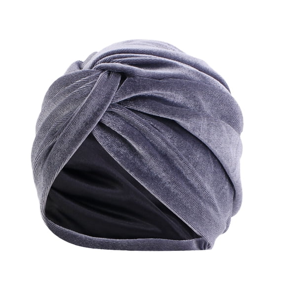 Skpblutn Sun Hat Women Turbancancer Chemo Hair Bonnet Head Scarf Wrap Cover Caps Grey