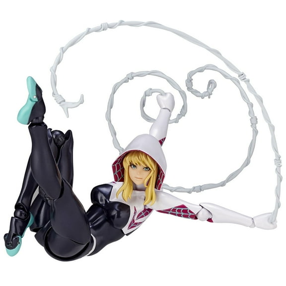 Skpitin Anime Figure Complex Spider-Men Spider Gwen PVC Painted Action Figure 7" Scale Action Figure