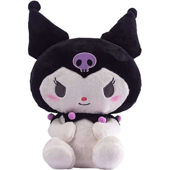 Skpitin Anime Plush Little Devil Cartoon Doll Soft Plushies Lovely Stuffed Animals Plush Figure Black 33CM