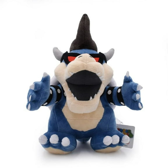 Skpitin Cartoon Fire Dragon Koopa Collection Plush Anime Dark Blue King Bowser Koopa Stuffed Dolls Cute Koopaling Figures 12 Incheses