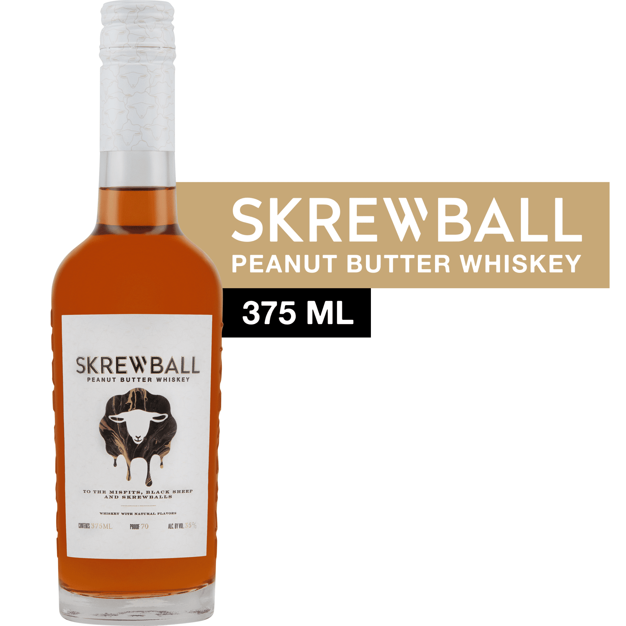Skrewball Peanut Butter Whiskey 375ml, 70 Proof