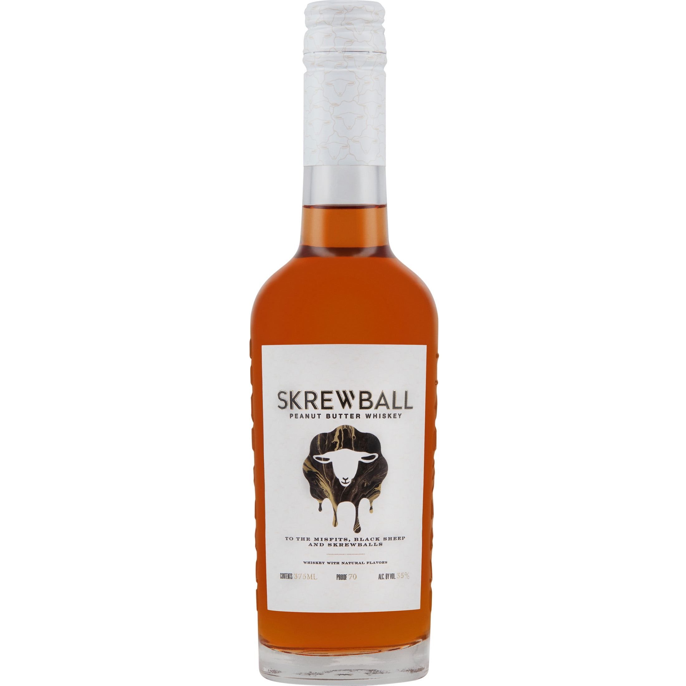 Skrewball Peanut Butter Whiskey with Natural Flavors, 375 ml