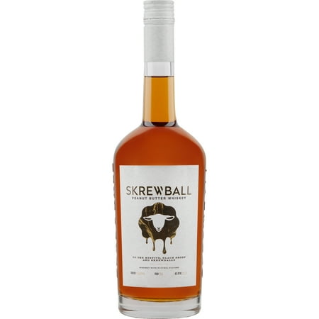 Skrewball Peanut Butter Whiskey with Natural Flavors, 750 mL Bottle, 35% ABV