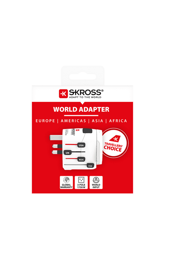 PRO World Adapter 3 Pole World Travel Adapter