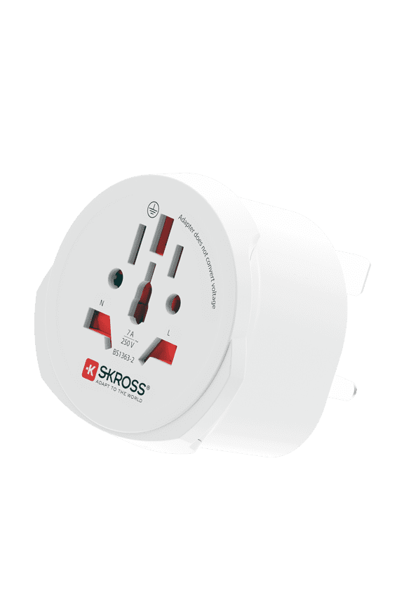 World Adapter to UK 2 and 3 Pole