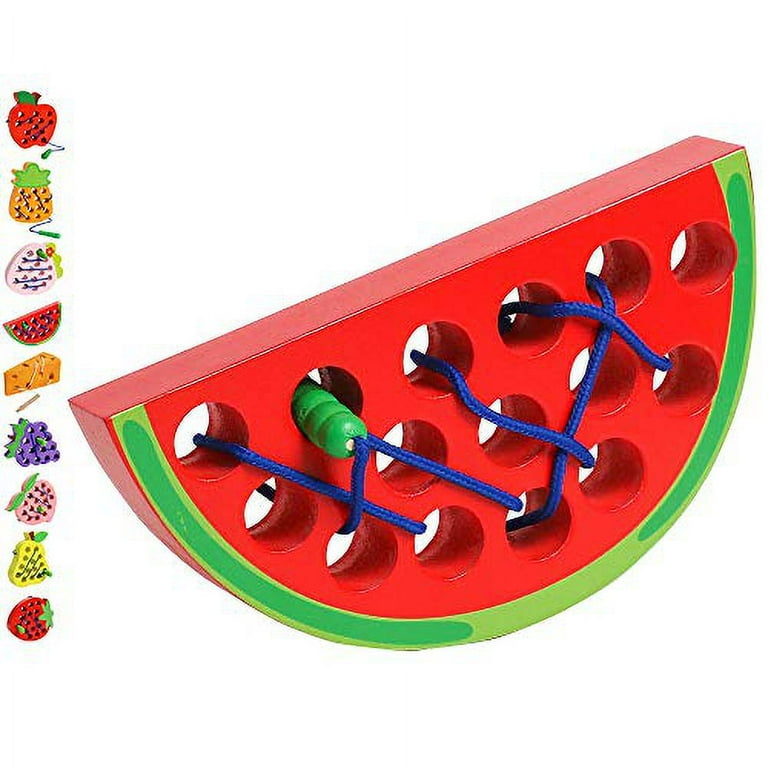 Threading blocks cheap toys