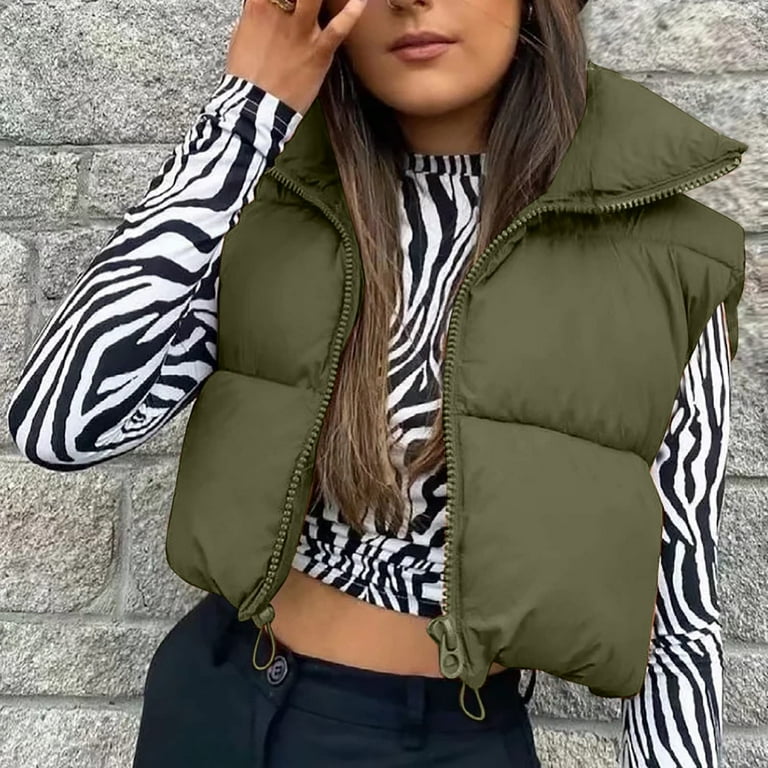 Army green sleeveless jacket hotsell