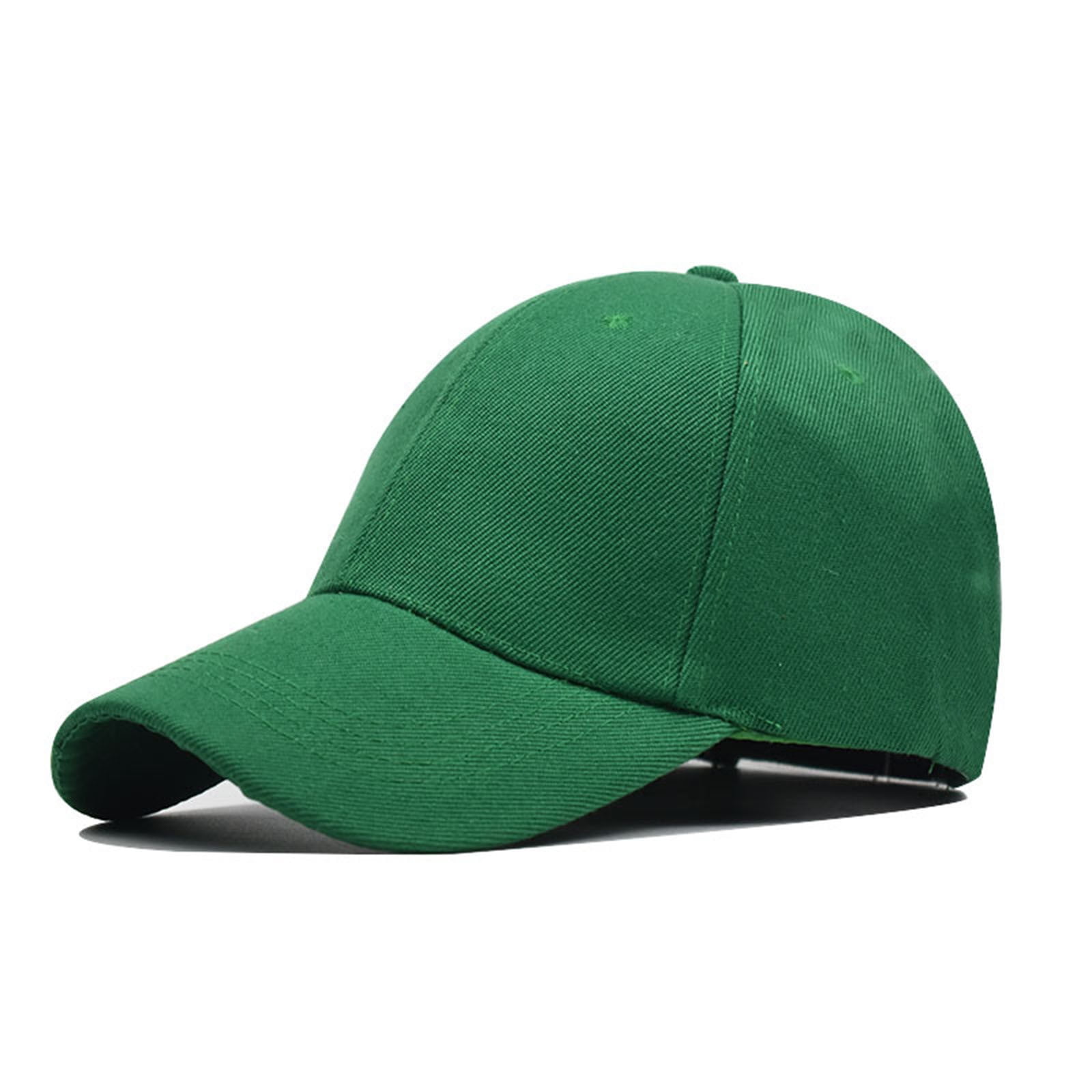 Sksloeg Hats for Men and Women Adjustable Size for Running Workouts and  Outdoor Activities All Seasons,Dark Green One Size