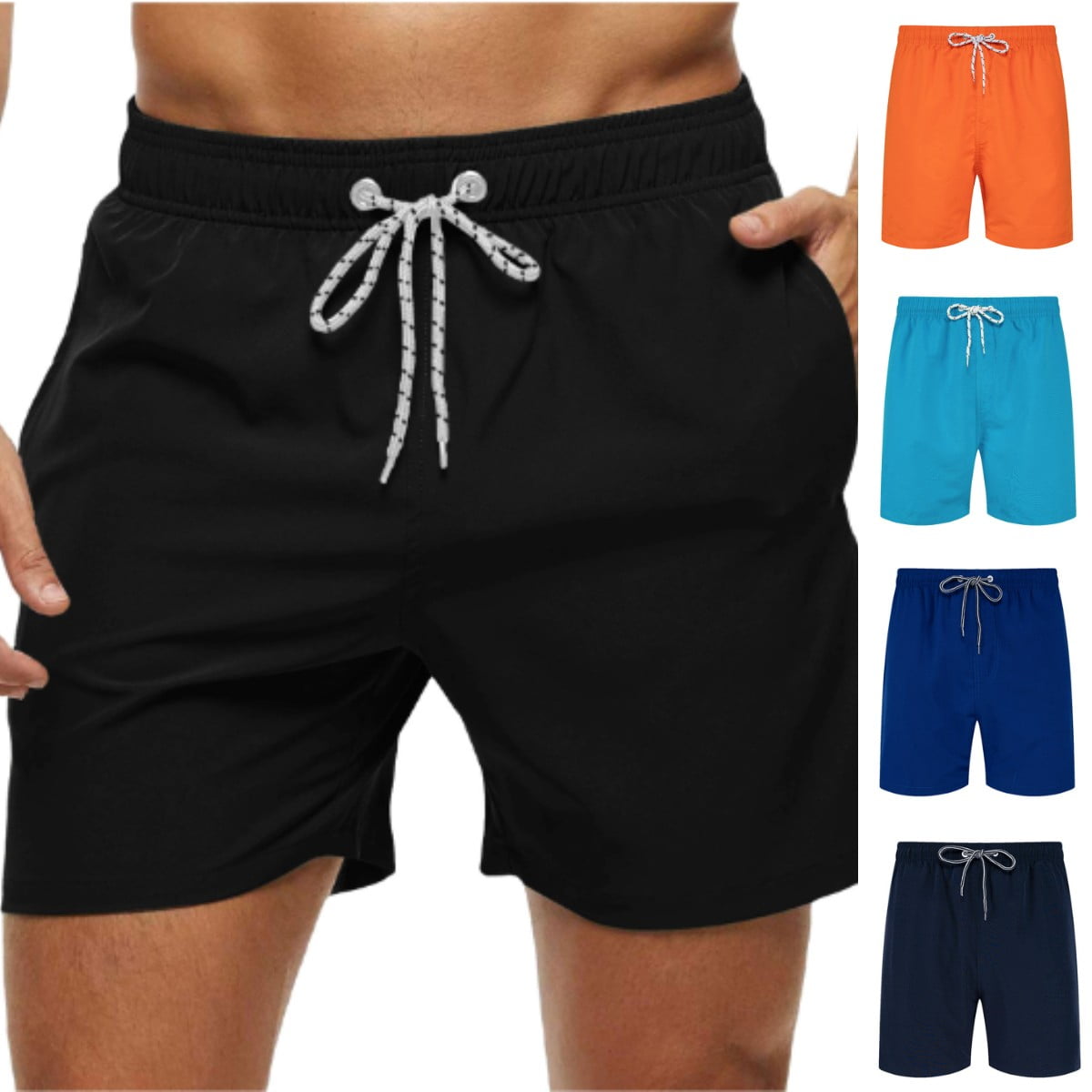 Sksloeg Men's Swim Trunks FastDrying Stretch Beach Shorts 7 Inch Mesh