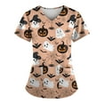 Sksloeg Sksloeg Scrub Top For Women Fashion 2024 Halloween Day Top