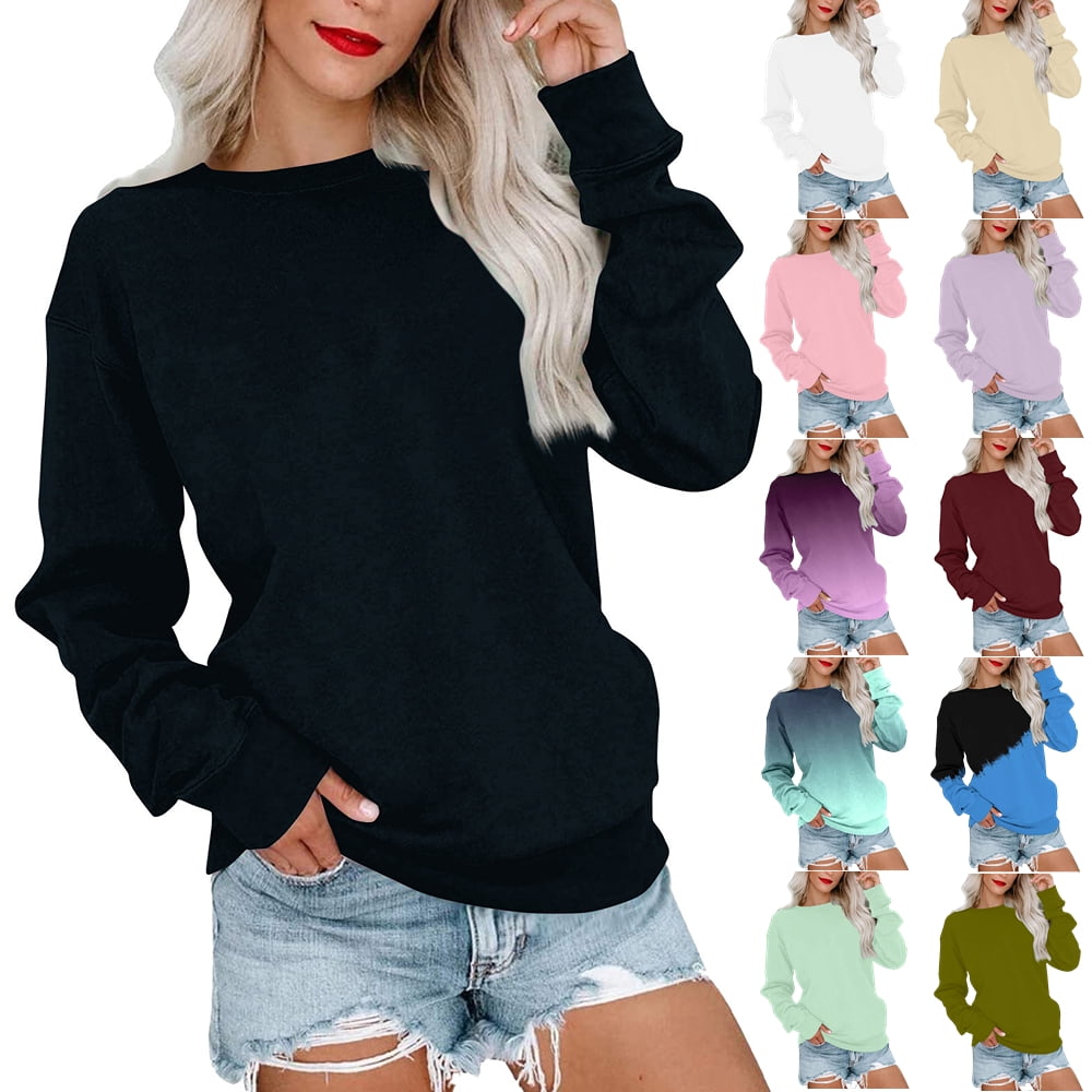 Sksloeg Sweatshirt for Women Graphic Print Tops Athletic Casual Cropped